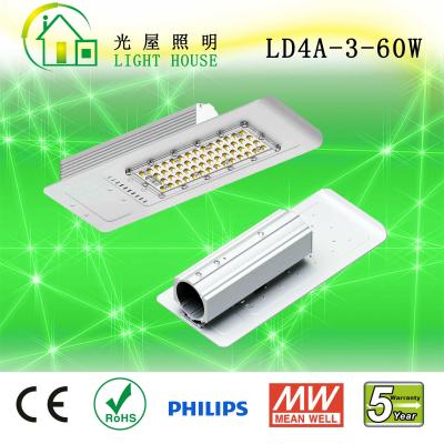 China A eficiência elevada 60w de CRI> 80 conduziu a luz de rua IP66 impermeável 160 Lm/W à venda