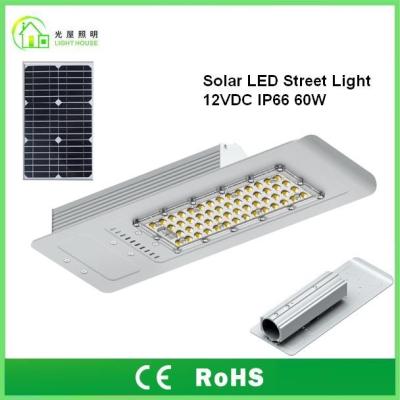 China Angetriebene LED Straßenlaternesolar 60 W IP66 mit 10 Jahren der Garantie-, TUV-CER RoHS zu verkaufen