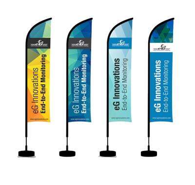 China 100% Polyester Factory Price Advertising Promotion Feather Flying Beach Flag Banner for sale