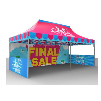 China 300D Oxford Cloth or 600D Oxford Cloth Outdoor Aluminum Folding Noise Free Design 40mm Advertising Trade Show Event Tent for sale