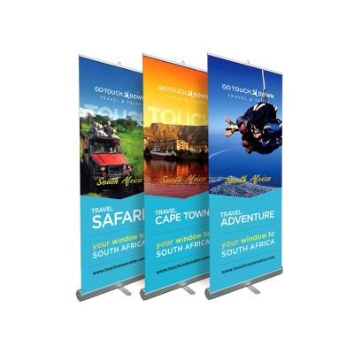 China Advertising China Factory Customized Logo Printing Pull Roll Up Banner Stand Roll Up Display for sale