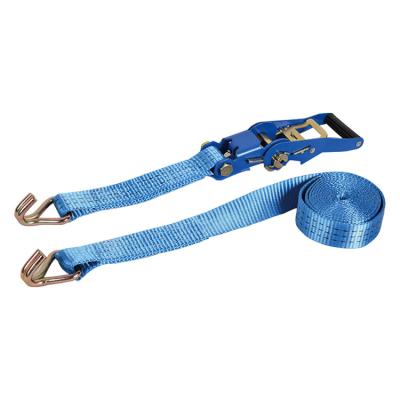 China Polyester Factory Supply 5-12m Retractable Heavy Duty Ratchet Tie Down For Cargo Security for sale