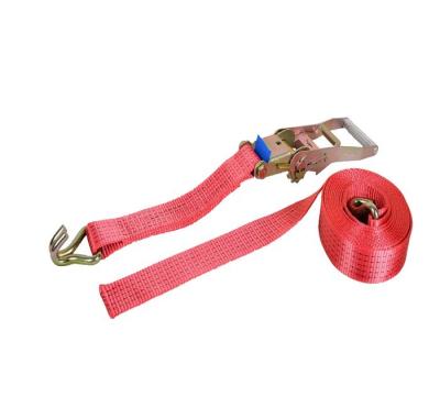 China Hot Sale 5000KG 50mm Cargo Control Ratchet Tie Down With Double J-Hook For Transport for sale