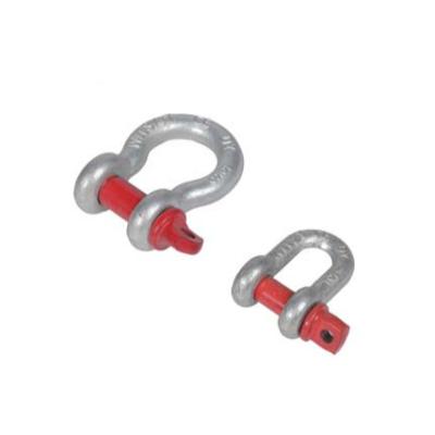 China Heavy Industry Hot Sale Heavy Duty Alloy Steel Bow Shackle DEE Shackle With Screw Pin for sale