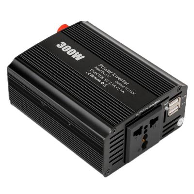 China 300W OEM  Car Power Inverter AC With Dual USB Car Charger sine wave inverter 12*9.8*5.3cm for sale