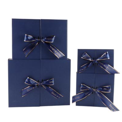 China Recyclable Classic Business Double Open Paper Gift Box Cardboard Packaging Box for sale