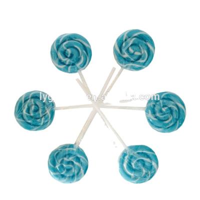 中国 Natural Super Delicious Blueberry Flavor Candy Swirl Lollipops 販売のため