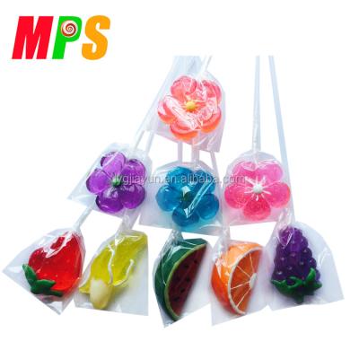 China Natural Fruity Flavors Sparkle Hard Blossom Lollipop Candy Wholesale for sale