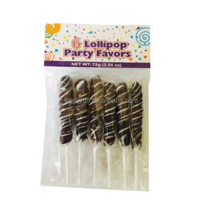 China Normal MPs Best Selling Twist Black Cherry Lollipop Hard Candy à venda