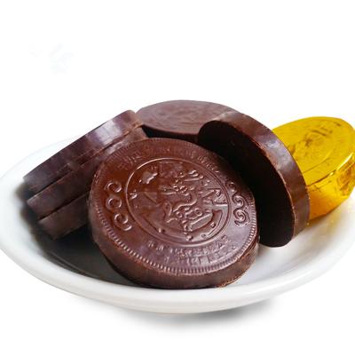 中国 Wholesale golden sweet crispy chocolate with chocolate coin and candies piece 販売のため