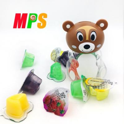 China Cartoon Bear Shape Saving Normal Jar Toy Equipped Sweet Jelly for sale