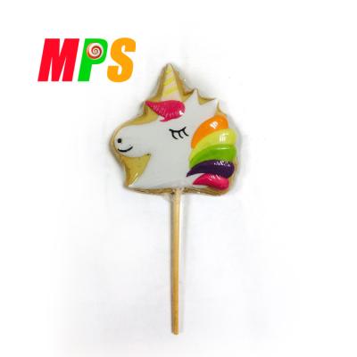 China Low-CARB Unicorn Diamond Halloween Lollipops Handmade Cookie en venta