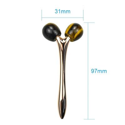 China 3D Tiger Eye Jade Roller Tighten New Jade Nose Massage Tools Skin Whitening for sale