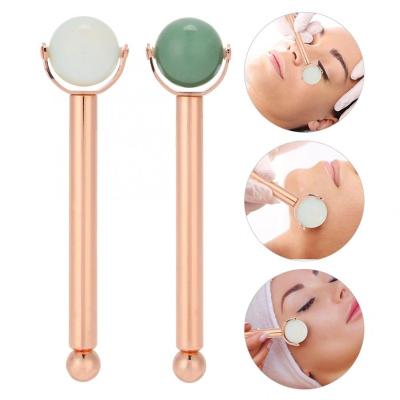 China Double Rollers Private Label Crystal Eye Roller Anti Aging Face Massager for sale