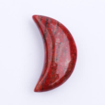 China Decorative Moon Shaped Colored Stones For Home, Office Decorative And DIY Jewelry Making for sale