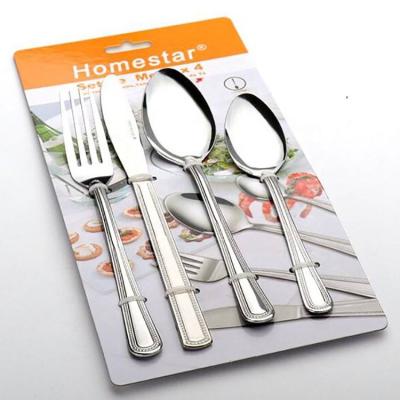 China Durable stainless steel cutlery set with tumble polish (machine polish) for sale