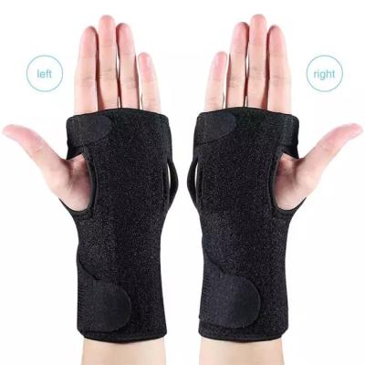 China Portable Wrist Brace Relief Carpal Tunnel Syndrome Sleep Night Neoprene Wrist Hand Splint Adjustable for sale