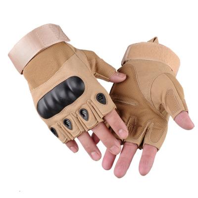 China Lightweight Wholesale Customized Military Tactical Half Fingers Shooting Gloves for sale