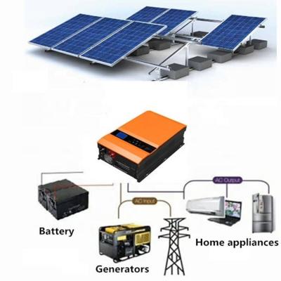 China 10KW/DC220V-AC230V MPPT Gel Battery Home Special Hot Selling Hybrid Solar System for sale