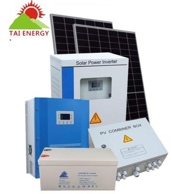 China Hot Selling 10KW MPPT Gel Battery Solar System Supply Home Solar Energy Storage Hybrid System for sale