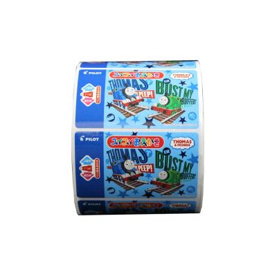 China Waterproof China Made Printed Cotton Labels For Clothing Label Brown Color Logo Printing For Soup Pouch for sale