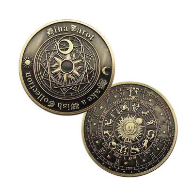 China Europe Coin Manufacturer Wholesale Cheap Prices Custom 3D Metal Plated Old Antique Collectible Coin For Commemorate for sale