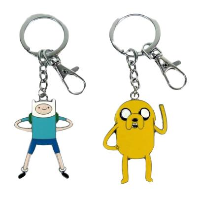 China China Wholesale Cheap Custom Enamel Lovely Cute Gold Plated Metal Key Chains Metal Keyring for sale