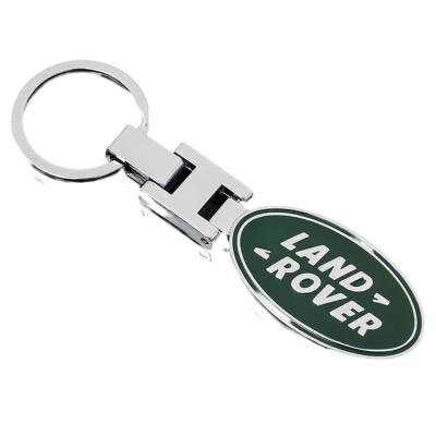 China China Wholesale Key Chain Manufacturers Make Clean Transparent White Laser Lettering Custom Stainless Steel Or Zinc Alloy Key Chain for sale