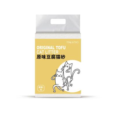 China Biodegradable Used Japanese Tofu Cat Litter Top Quality Bean Curd Silica Premium Sand For Cats for sale