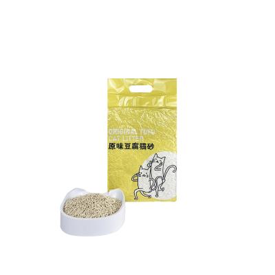 China Biodegradable Japanese Premium Cat Litter Beans Curd Litter Sustainable High Quality Tofu Cat Litter for sale