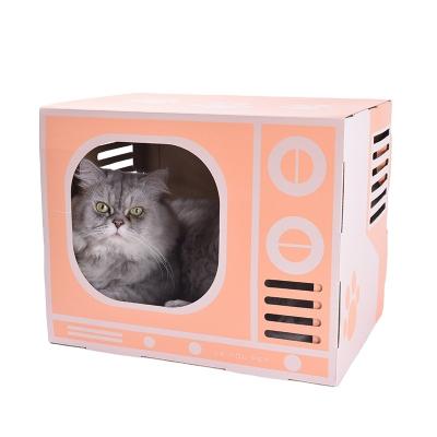 China Factory Direct Funny Living Room Cat Scratcher Cat Toys Set Cat Scratch Rooms Pad Viable for sale