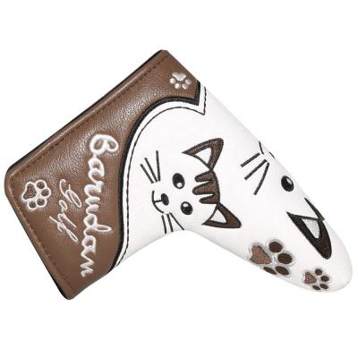 China PU Leather Golf Putter Animal Cover, Golf Club Head Covers for Putter MalletBlade PU Leather Headcover with Magnetic for sale