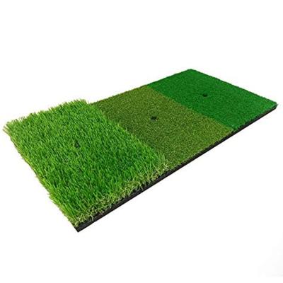 China Hand Made Factory Price Golf Swing Detection Hitting Mat Rubber Base Collapsible Golf Hitting Mats Wholesale for sale