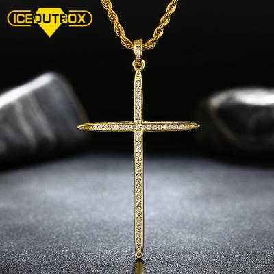 China Best Cross Necklace Pendant Sell Christian Cross Charm 18k Plate Necklace Jewelry Cross Pendants for sale