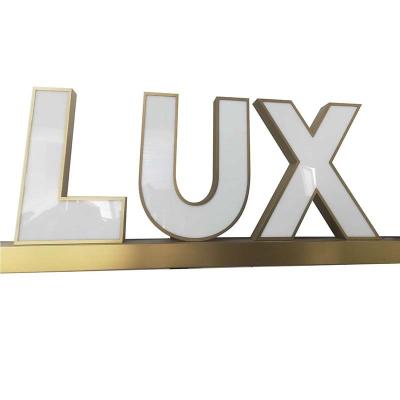 China Shops Led Raised Letter Lights Sign 3d Popular Stainless Led Channel Letter Sign for sale