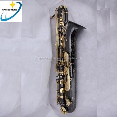 China China Factory Black Lacquer Black Keys Gold Body Nickel Body Gold Lacquer Keys Baritone Saxophone for sale