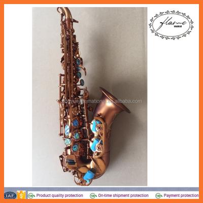 China Mini Curved Soprano Saxophone Cafe Soprano Saxophone Matte Saxophone for sale