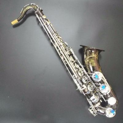 China Black nickel add main saxophone tenor / G tenor saxophone add G key / professional sax double arm saxophone for sale