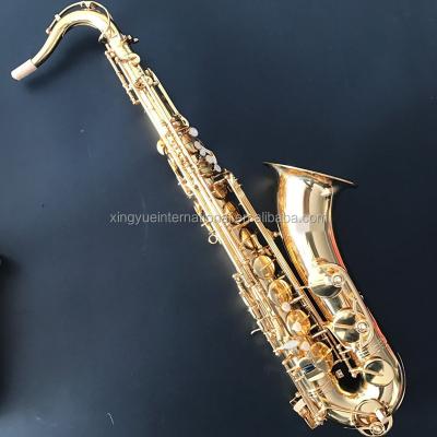 China China factory price good quality cheap gold lacquer tenor saxophone for sale