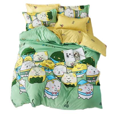 China Wholesale High Quality Nondisposable Cheap Bed Bedding Set Washed Linen Bedding for sale