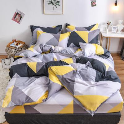 China Nondisposable 4pcs Bedsheet Set Single Queen Comforter Set Sale Bedding Fitted Sheet for sale