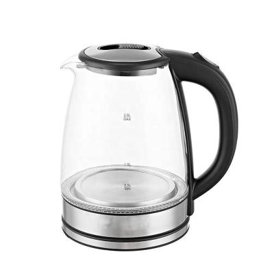 China 360 Degree Base LED Illuminated1.8L Rotation Portable Design Glass Electric Kettle For Household for sale