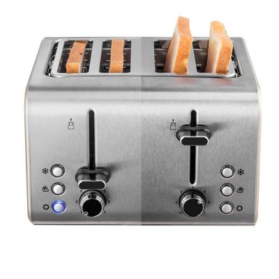 China Easy Operate 4 Slice Stainless Steel Electric Bread Toaster 4 Slice For Home Use for sale