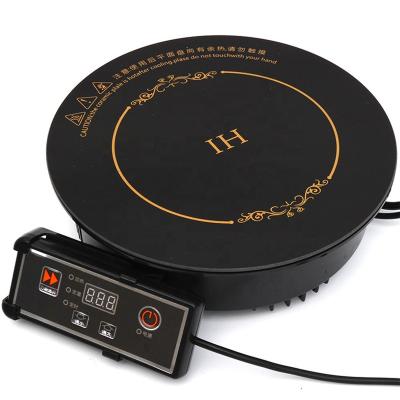 China Household Induction Cooker Round Small Cooker 1500W Induction Cooktop For Kitchen for sale