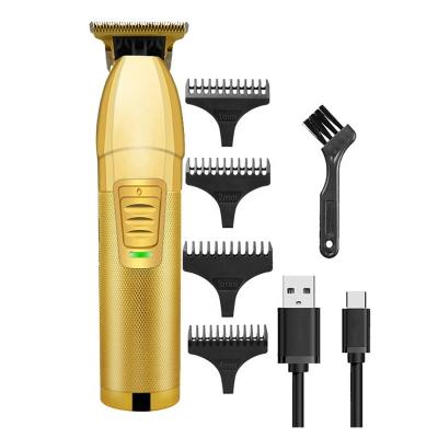 China Household Newly Design Metal USB Rechargeable Cordless Hair Trimmer Professional Electric Hair Trimmer For Men for sale