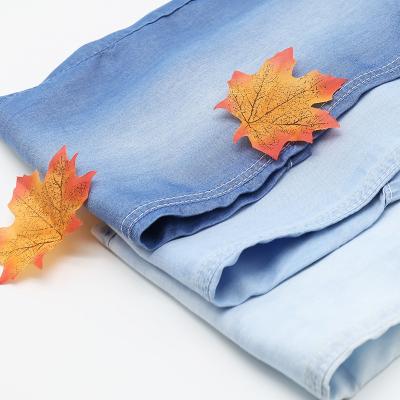 China New Design Shrink-resistant 4.4 oz 100% good phone denim fabric for shirt and summer dress for sale