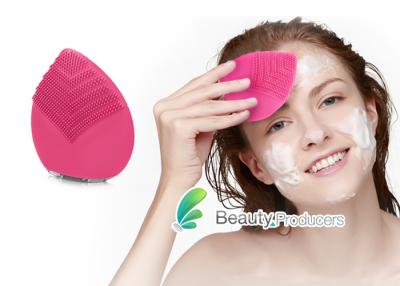 China Rechargeable Silicone Sonic Facial Brush Machine for Deep cleansing and massager for sale