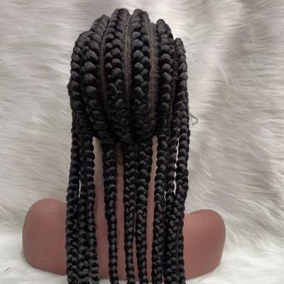 China 2021 Synthetic Beauty Braid Hair 180 Density American Pixie Hair Wigs Cheapest Synthetic Jumbo Hair Long Hair Black High Quality Twist Braid Lace Wigs for sale