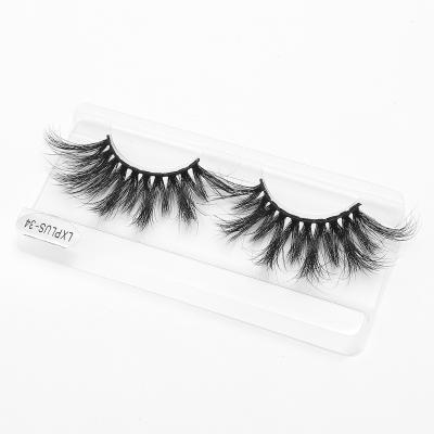 China Long Best Selling Natural Magic 3d Mink Eyelash 25mm Real Magnetic 3d Mink Eyelash With Eyeliner Mink Eyelash Extension Arrange for sale