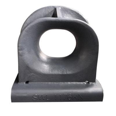 China JIS F 2030-1978 Marine Rig Steel Casting Steel Deck Rampart And Wedge High Type Mooring Pipes For Ships for sale